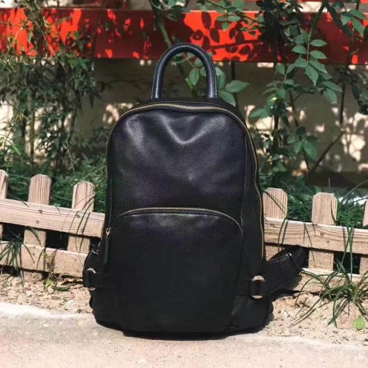 Bags |  Womens Black Leather-Look Backpack Accessories Bags