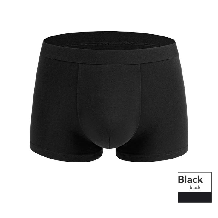 Basics |  Mens 3 Pack Of Black Cotton Blend Boxers Mens Basics