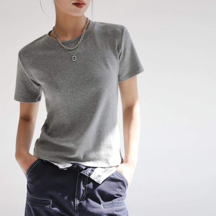 Basics |  Womens Black Cotton Short Sleeve T-Shirt Basics Basics