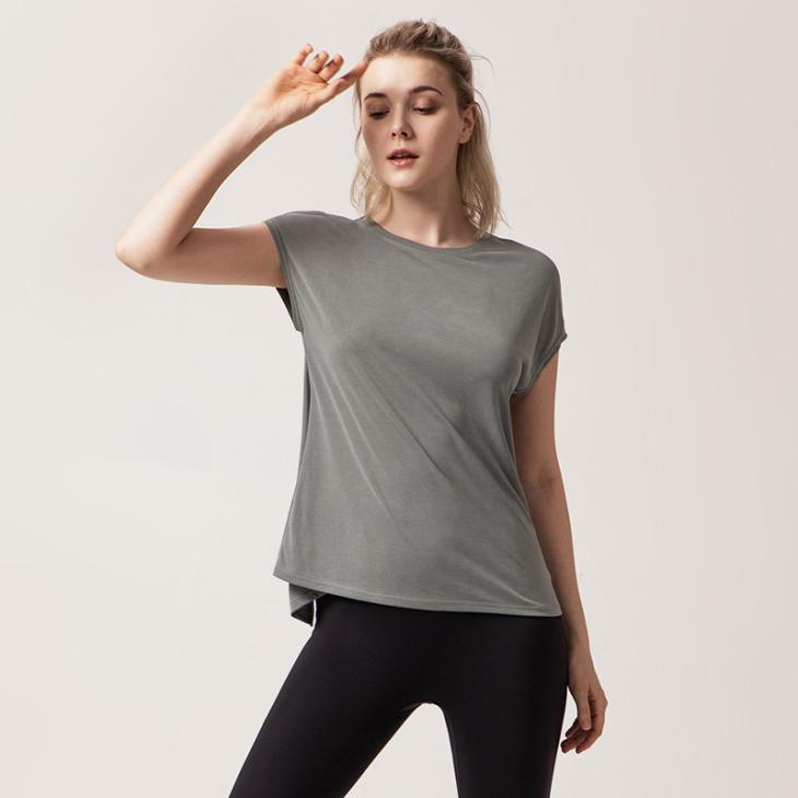 Basics |  Womens Blue Jersey Crew Neck T-Shirt Basics Basics