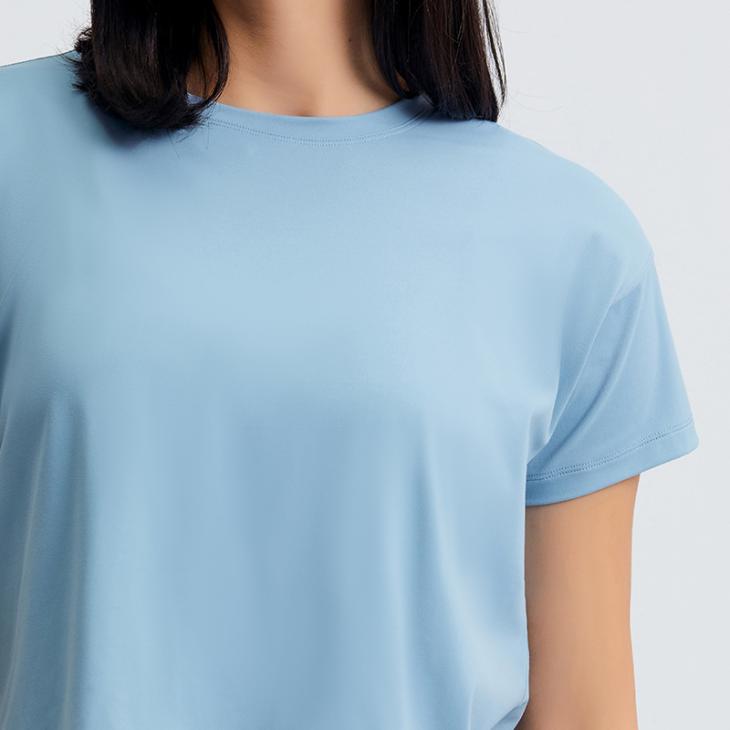 Basics |  Womens Cream Boxy Cotton T-Shirt Basics Basics