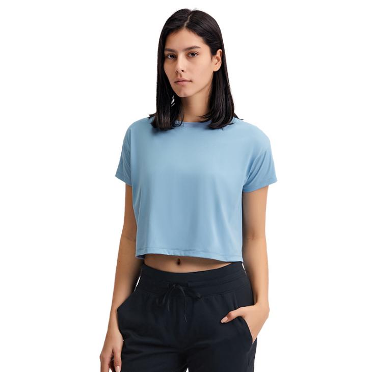 Basics |  Womens Red Boxy Cotton T-Shirt Basics Basics