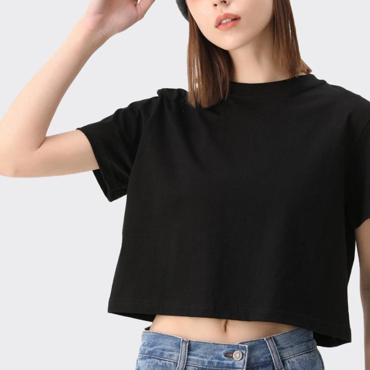 Basics |  Womens Stone Boxy Cotton T-Shirt Basics Basics