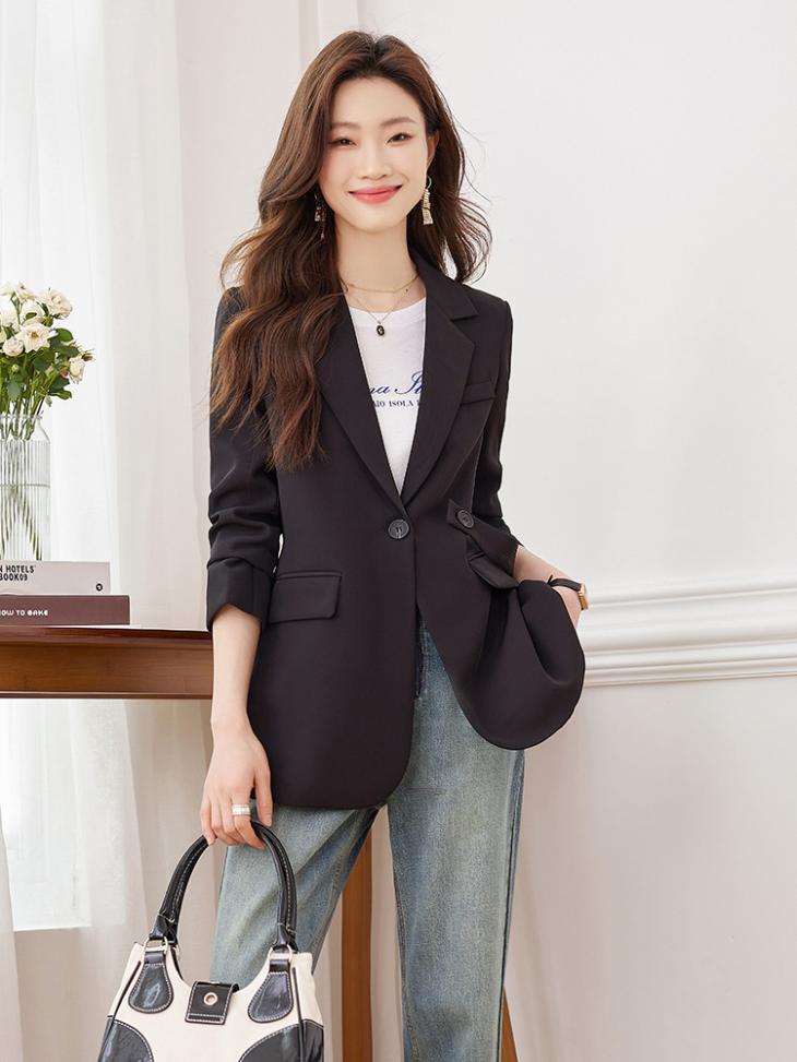 Blazers |  Womens Black Long Sleeve Blazer Blazers Blazers