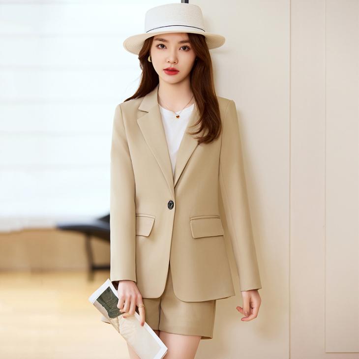 Blazers |  Womens Camel Long Sleeve Tailored Blazer Blazers Blazers