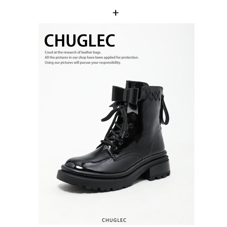 Boots |  Womens Black Leather-Look Lace Up Chunky Boots Boots Boots