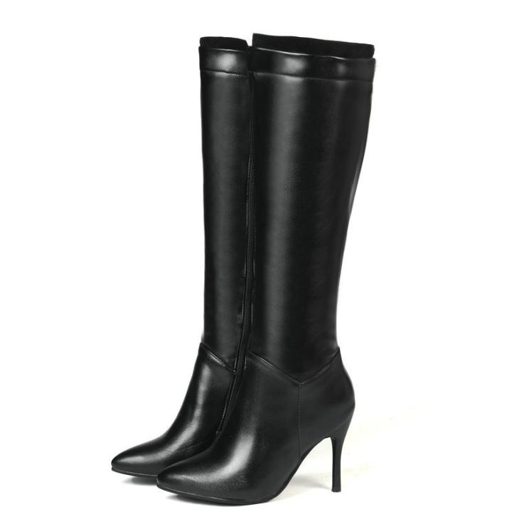 Boots |  Womens Extra Calf Fit Black Knee High Boots Boots Boots