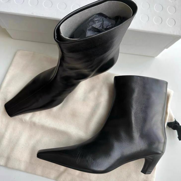 Boots |  Womens Silver Leather-Look Heel Ankle Boots Boots Boots