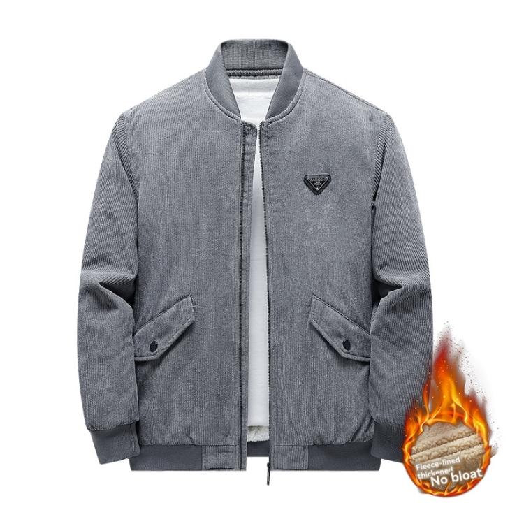 Coats & Jackets |  Mens Grey Regular Brushed Bomber Jacket Clothing Coats & Jackets