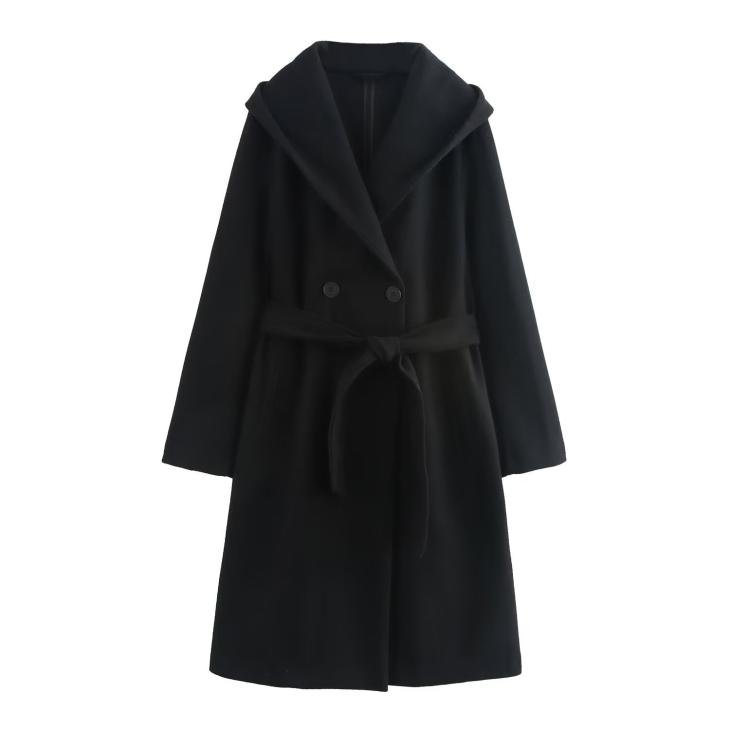 Coats & Jackets |  Womens Black Belted Jacket Clothing Coats & Jackets