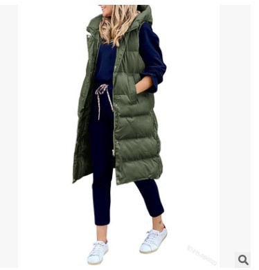 Coats & Jackets |  Womens Khaki Hooded Puffer Gilet Clothing Coats & Jackets