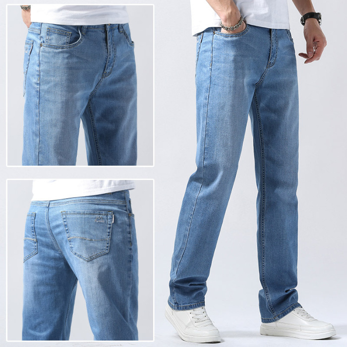 Denim |  Mens Blue Relaxed Fit Jeans Clothing Denim