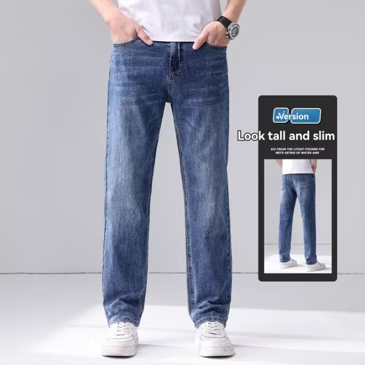 Denim |  Mens Mid Wash Blue Straight Leg Jeans Clothing Denim