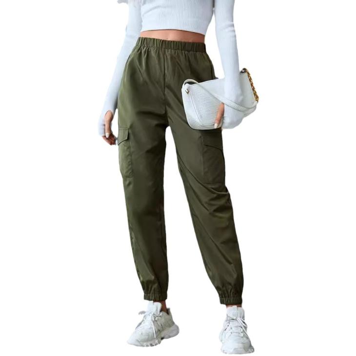 Denim |  Womens Tall Khaki Denim Cuffed Cargo Trousers Clothing Denim