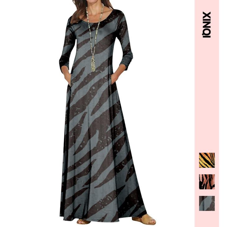 Dresses |  Womens Black Striped Mesh Long Sleeve Midi Dress Clothing Dresses