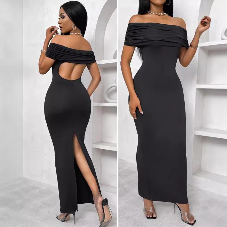 Dresses |  Womens Brown Bardot Off Shoulder Midi Dress Clothing Dresses