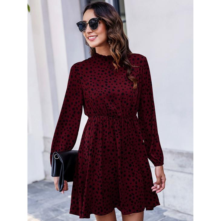 Dresses |  Womens Red Patterned Mini Smock Dress Clothing Dresses