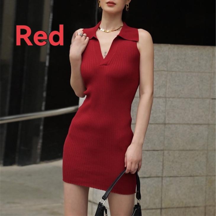 Dresses |  Womens Red Ribbed Jersey Long Sleeve Mini Skater Dress Clothing Dresses