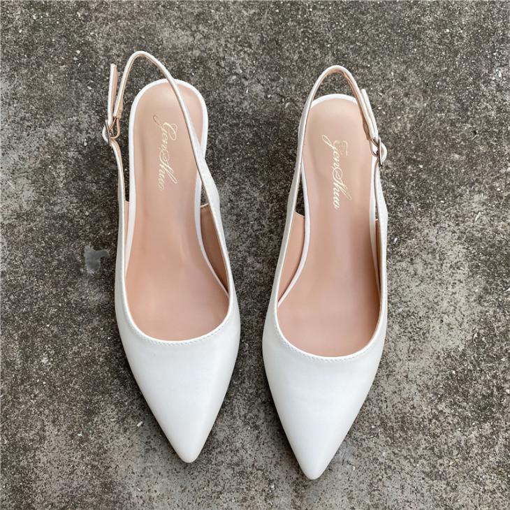 Flats |  Womens Wide Fit Gold Point Toe Slingback Shoes Flats Flats