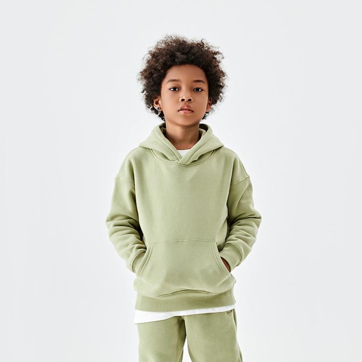 Hoodies & Sweatshirts |  Womens Light Green Pocket Front Hoodie Clothing Hoodies & Sweatshirts