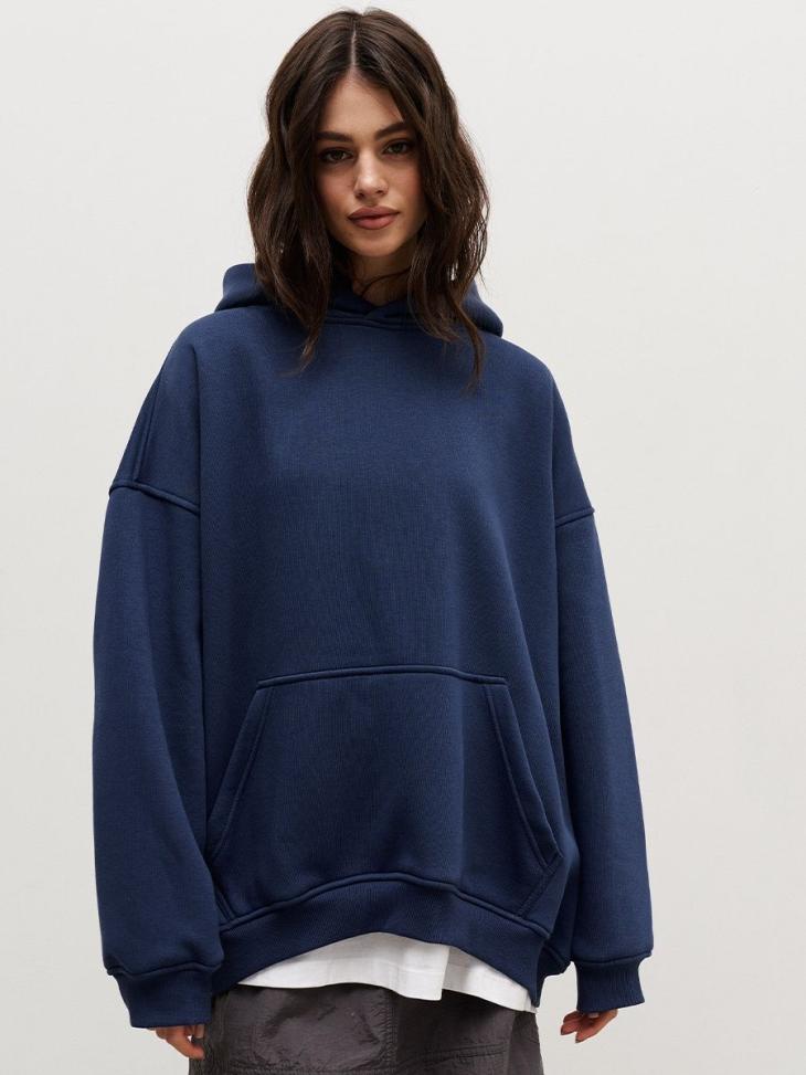 Hoodies & Sweatshirts |  Womens Off White Pocket Front Hoodie Clothing Hoodies & Sweatshirts