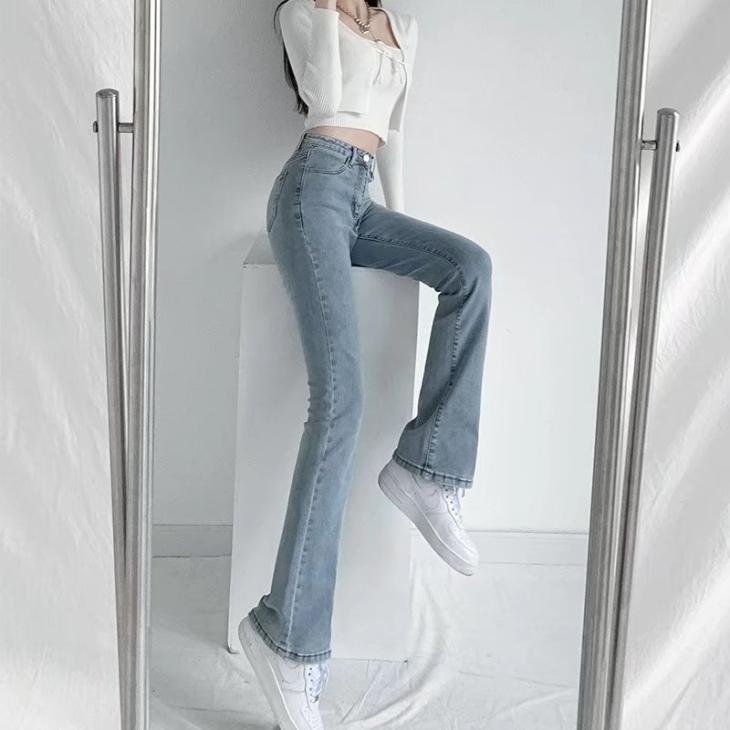 Jeans |  Womens Light Blue Low Rise Bootcut Jeans Clothing Jeans