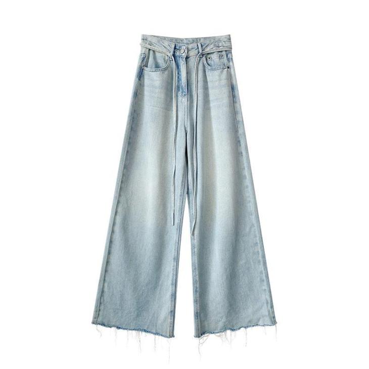 Jeans |  Womens Pale Blue Palazzo Wide Leg Jeans Clothing Denim