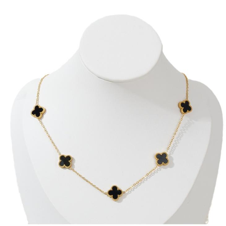 Jewellery |  Womens Gold Tone Clover Necklace Accessories Jewellery