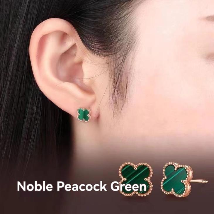 Jewellery |  Womens Green Clover Stud Earrings Accessories Jewellery