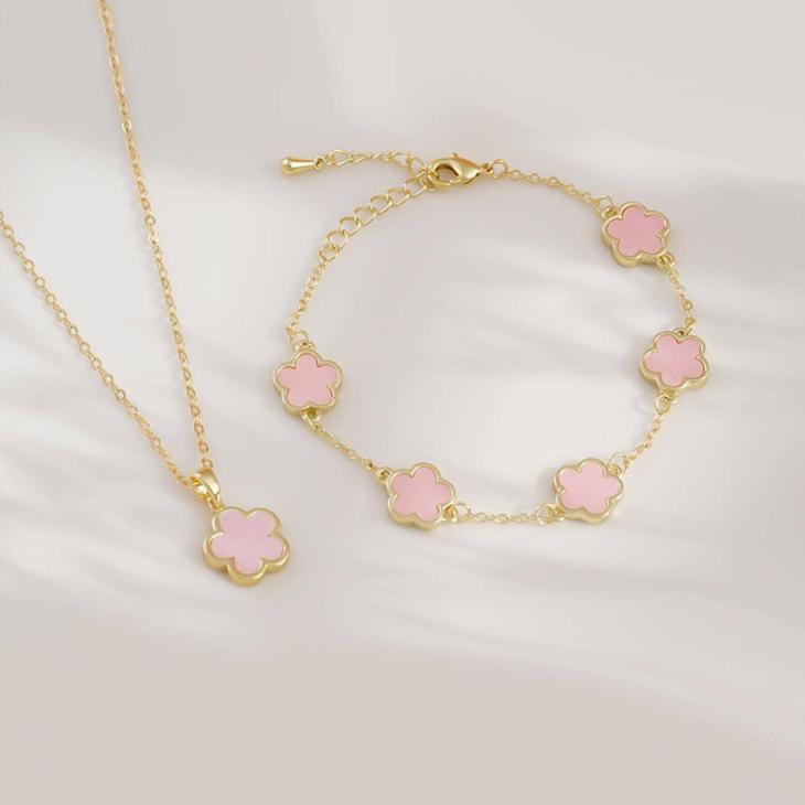 Jewellery |  Womens Rose Gold Tone Clover Bracelet Accessories Jewellery