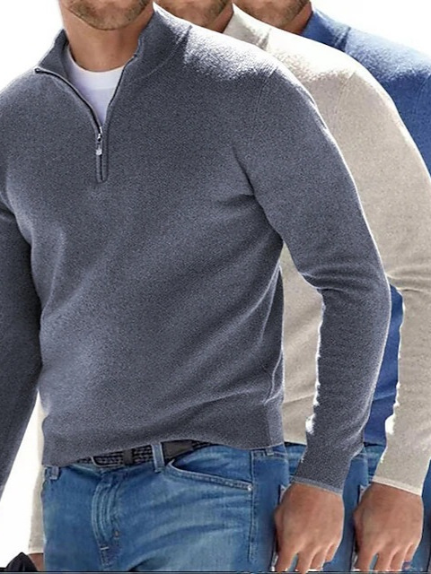 Jumpers & Cardigans |  Mens Navy Fine-Knit Short-Sleeve Top Clothing Jumpers & Cardigans