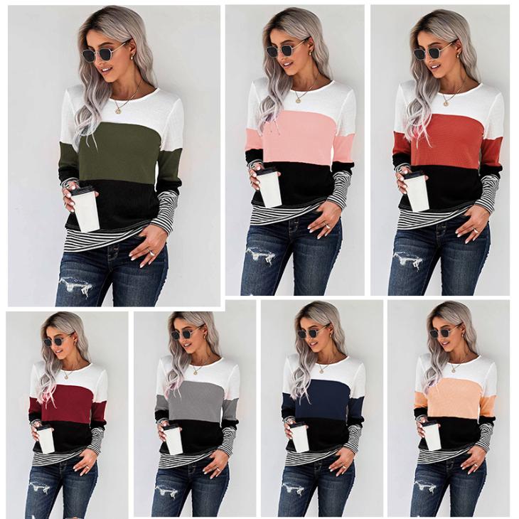 Jumpers & Cardigans |  Womens Green Compact Knit Colour Block Jumper Clothing Jumpers & Cardigans