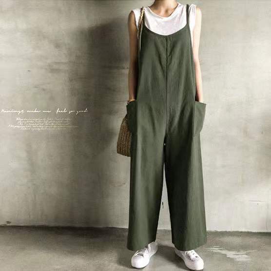 Jumpsuits & Playsuits |  Womens Khaki Dungaree Jumpsuit Clothing Jumpsuits & Playsuits