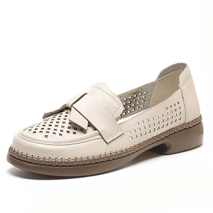 Loafers |  Womens Off White Laser Cut Loafers Loafers Loafers