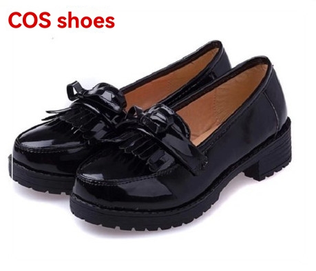 Loafers |  Womens Wide Fit Black Patent Tassel Loafers Loafers Loafers