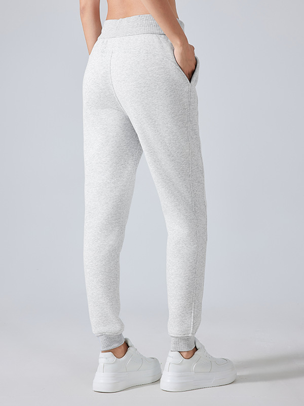 Lounge & Sports |  Womens Grey Jersey Cuffed Joggers Clothing Lounge & Sports