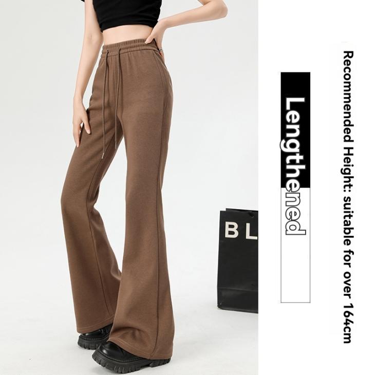 Lounge & Sports |  Womens Light Brown Pin-Tuck Wide Leg Joggers Clothing Lounge & Sports