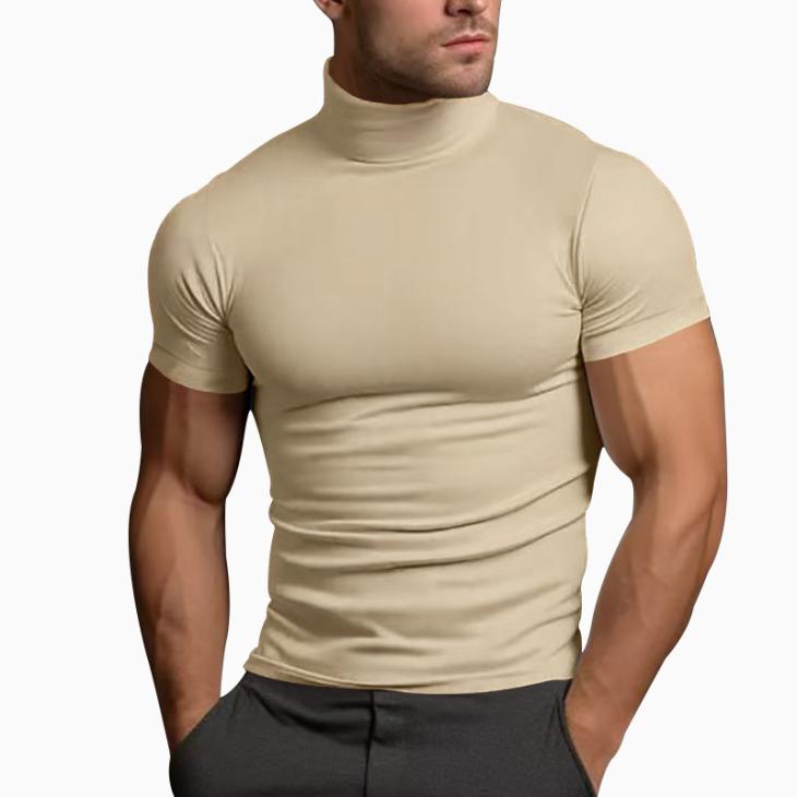 Muscle Fit |  Mens Stone Cotton Muscle Fit T-Shirt Clothing Mens