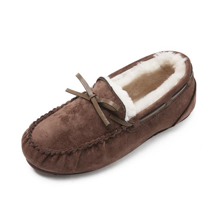 Nightwear |  Womens Grey Bow Detail Moccasin Slippers Clothing Nightwear