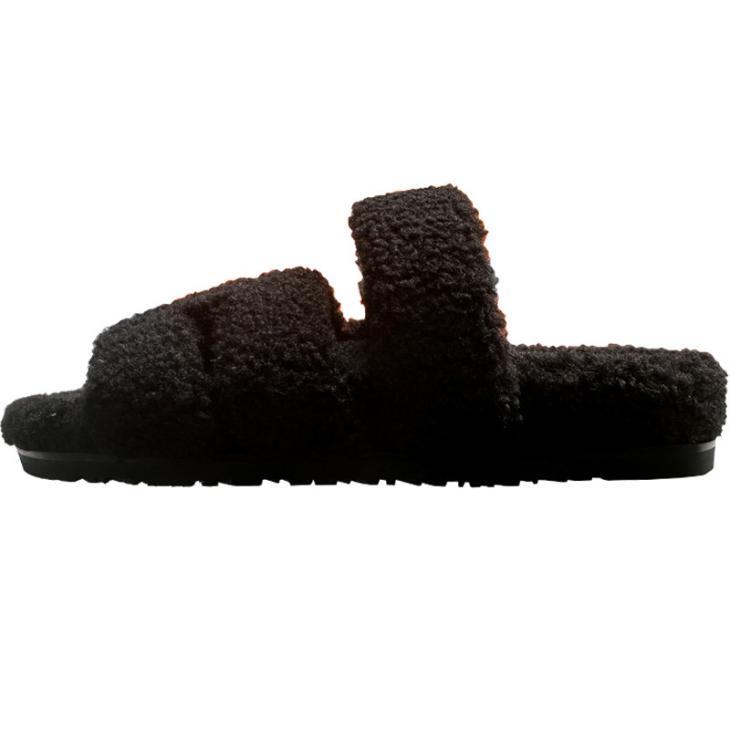 Nightwear |  Womens Light Brown Borg Slider Slippers Clothing Nightwear