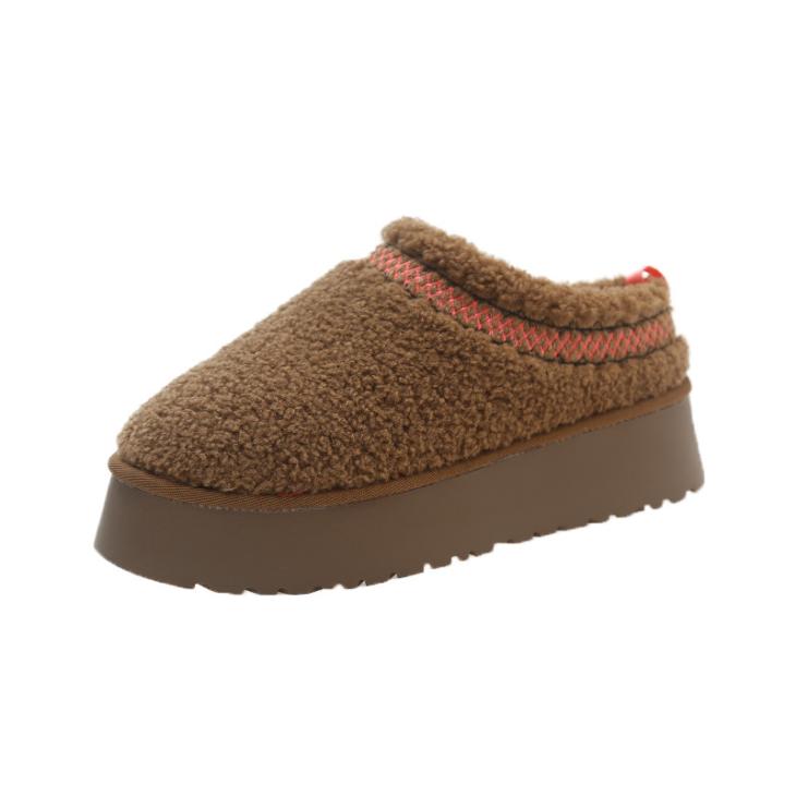 Nightwear |  Womens Light Brown Platform Sole Mule Slippers Clothing Nightwear