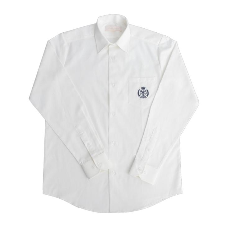 Shirts & Blouses |  Womens White Embroidered-Logo Crop Poplin Shirt Clothing Shirts & Blouses