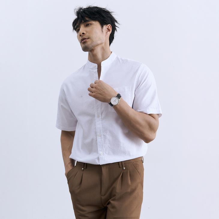 Shirts |  Mens White Long Sleeve Oxford Shirt Clothing Mens