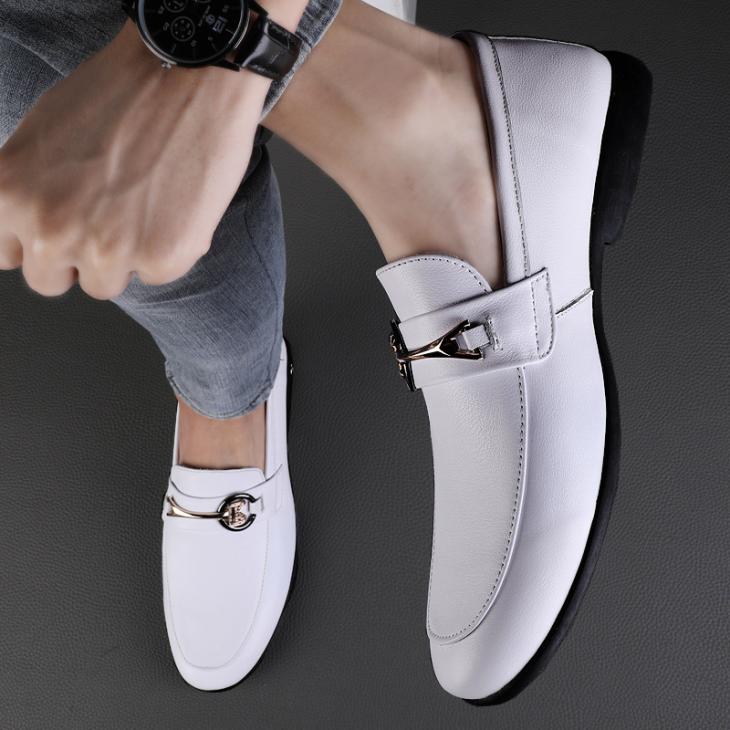 Shoes |  Mens Black Leather-Look D Ring Loafers Mens Mens