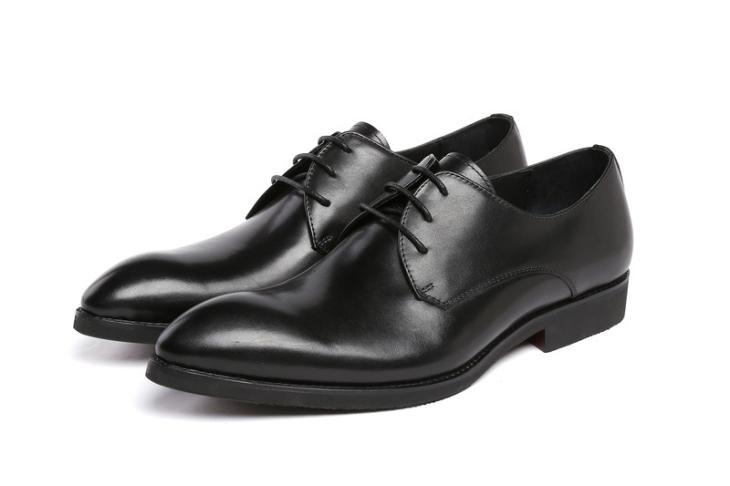 Shoes |  Mens Dark Brown Leather-Look Derby Shoes Mens Mens