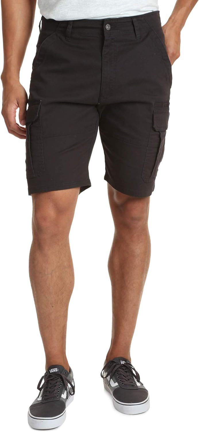 Shorts |  Mens Black Regular Fit Cargo Shorts Clothing Mens