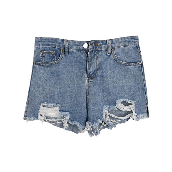 Shorts |  Womens Blue Denim Ripped Shorts Clothing Shorts