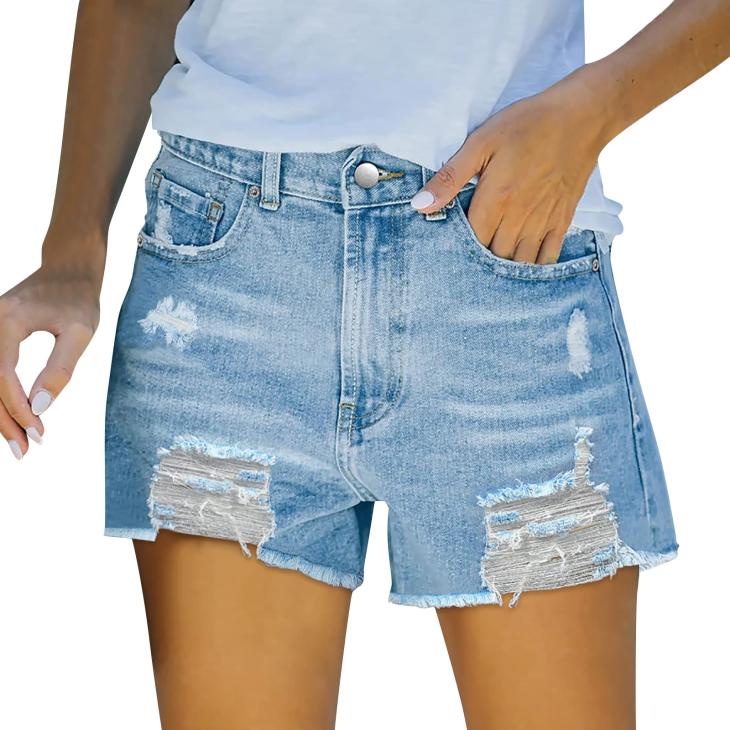 Shorts |  Womens Curve Black Ripped Denim Shorts Clothing Shorts