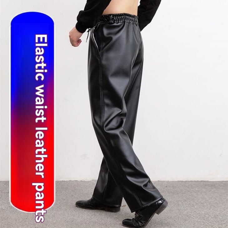 Suits & Tailoring |  Womens Black Leather-Look Tailored Joggers Clothing Suits & Tailoring