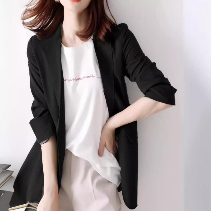 Suits & Tailoring |  Womens Black Ribbed Blazer Blazers Blazers